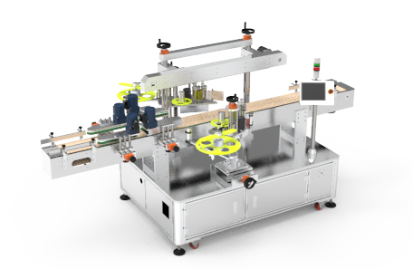圆瓶双面不干胶贴标机